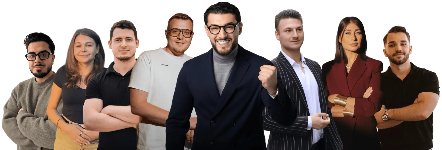 Das Team der Close-IT Akademie mit Rayan Berangi in der Mitte